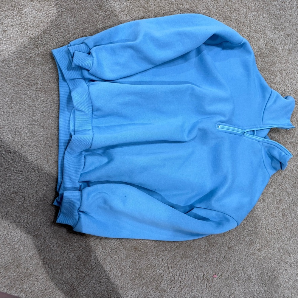 Blue Half-Zip Pullover